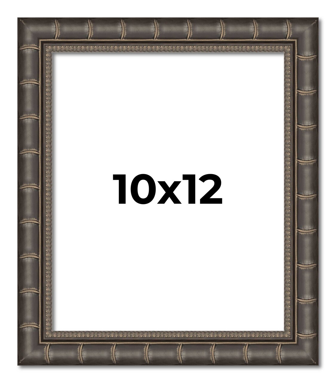 10x12 Modern Bamboo Picture Frame with UV-Resistant Acrylic & Acid Free Backing, Available in 5 Finishes - Gold, Silver, Brown, Black, and Natural